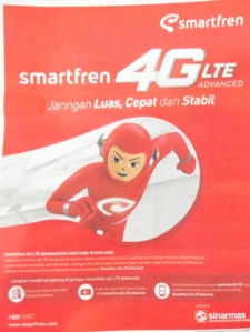 Halaman iklan Smartfren 4G LTE Advanced di tabloid PULSA